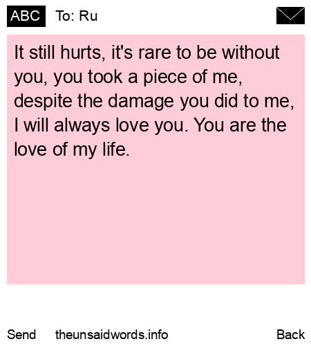 unsent message to Ru