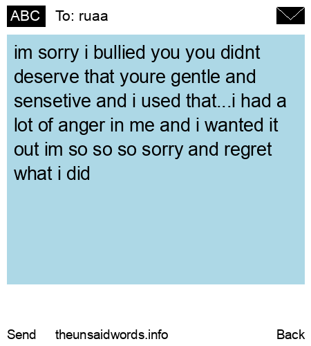 unsent message to ruaa