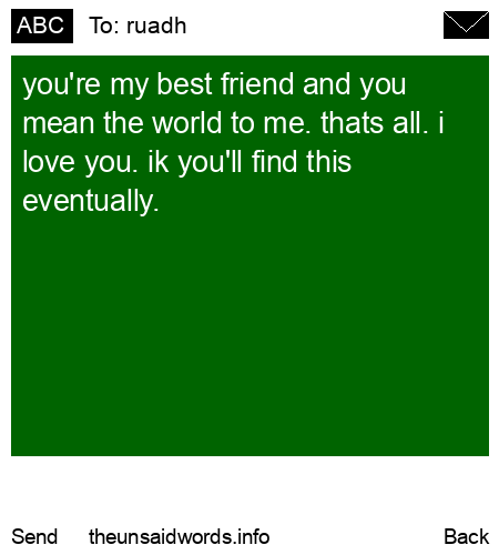 unsent message to ruadh