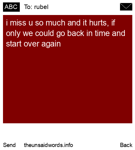 unsent message to rubel