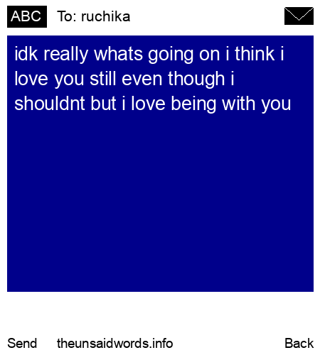 unsent message to ruchika