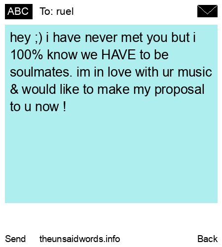 unsent message to ruel