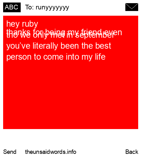 unsent message to runyyyyyyy