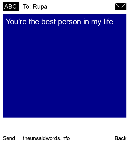 unsent message to Rupa