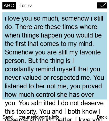 unsent message to rv