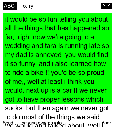 unsent message to ry