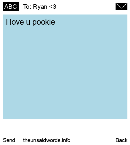 unsent message to Ryan <3