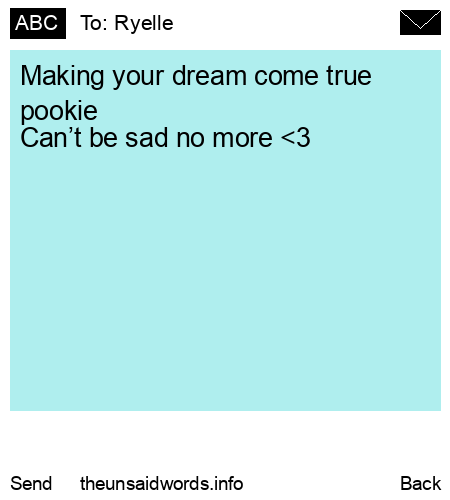 unsent message to Ryelle