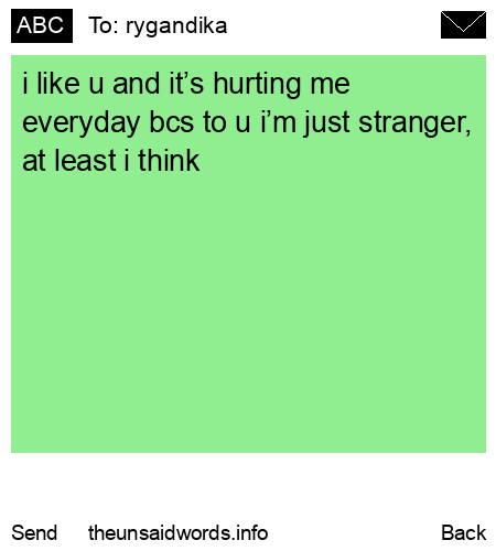 unsent message to rygandika