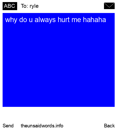 unsent message to ryle