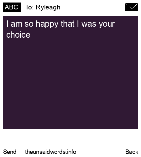 unsent message to Ryleagh