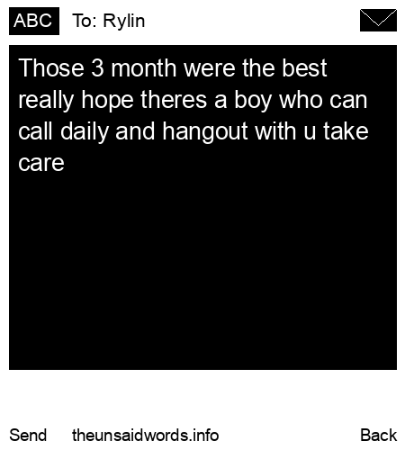 unsent message to Rylin