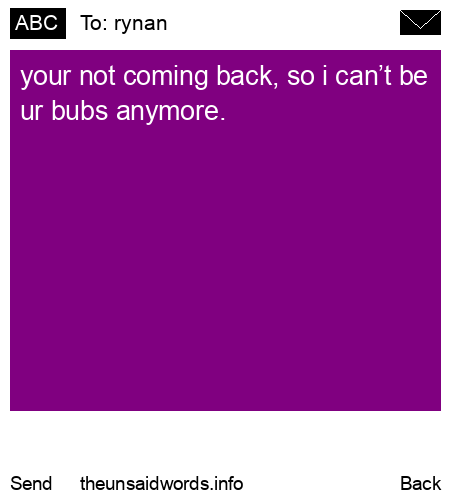 unsent message to rynan 