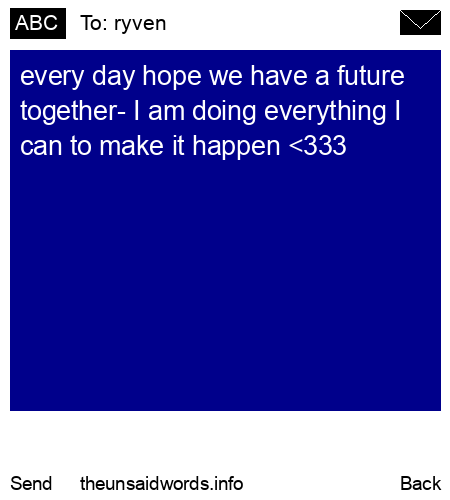 unsent message to ryven