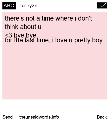 unsent message to ryzn