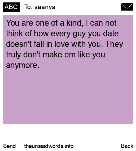 unsent message to saanya