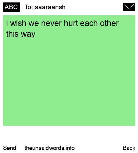 unsent message to saaraansh 
