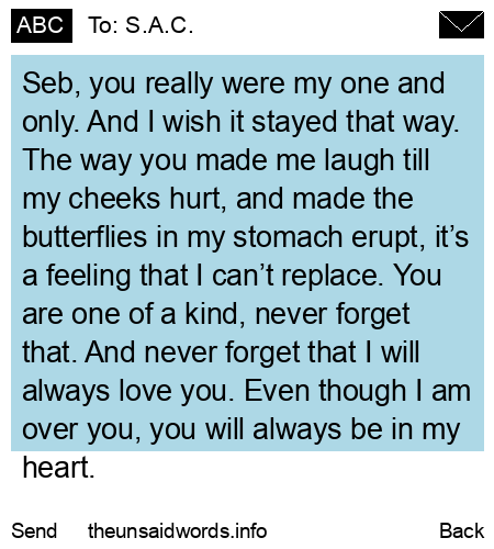unsent message to S.A.C.