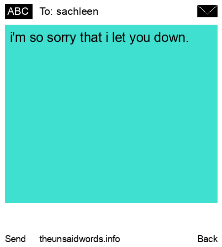 unsent message to sachleen