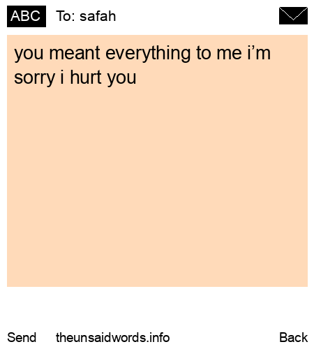 unsent message to safah