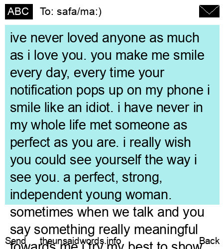 unsent message to safa/ma:)