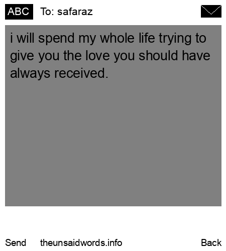 unsent message to safaraz