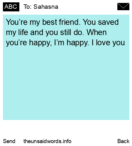 unsent message to Sahasna 