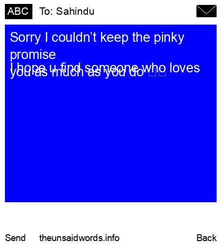unsent message to Sahindu 