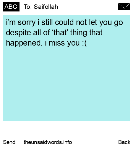 unsent message to Saifollah