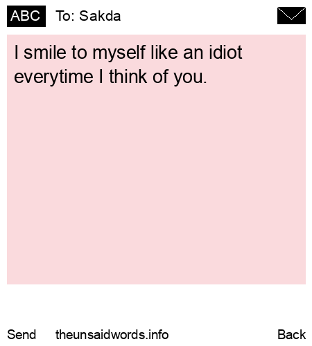 unsent message to Sakda