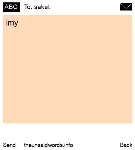 unsent message to saket
