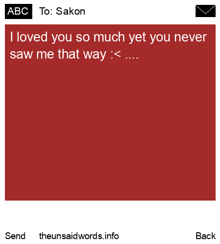 unsent message to Sakon
