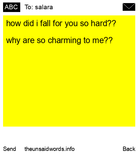 unsent message to salara