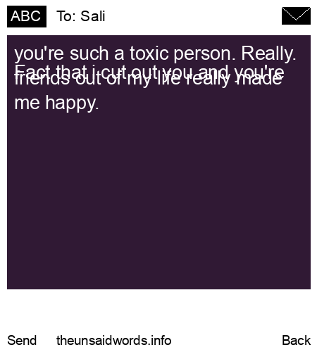unsent message to Sali