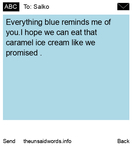 unsent message to Salko