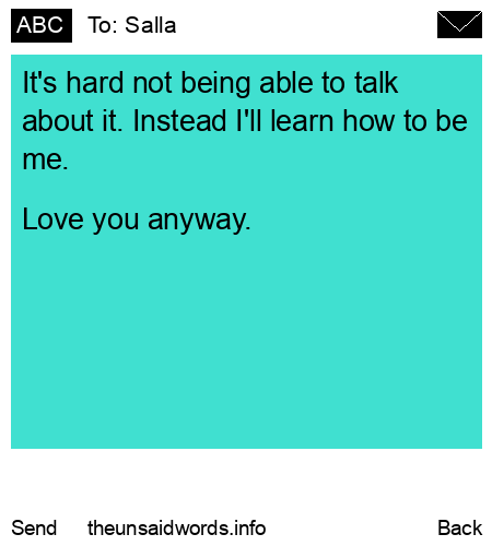 unsent message to Salla