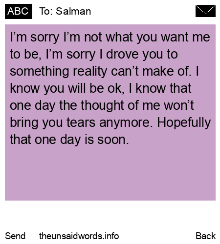 unsent message to Salman