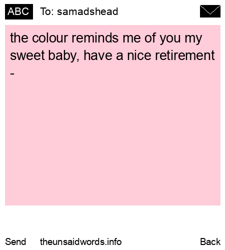 unsent message to samadshead