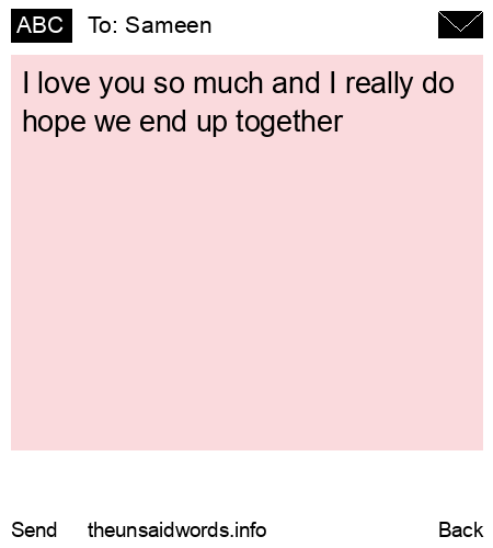 unsent message to Sameen