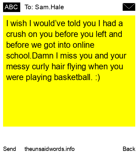 unsent message to Sam.Hale