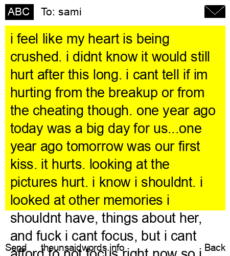 unsent message to sami