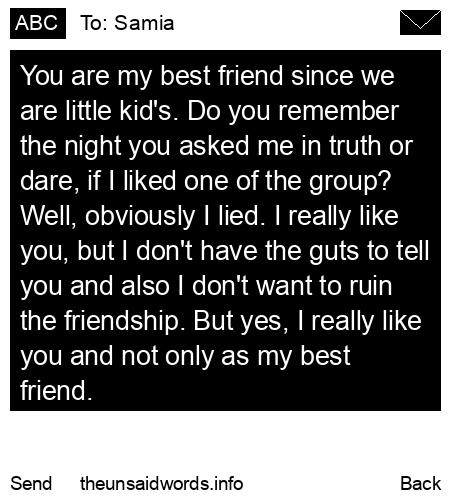 unsent message to Samia