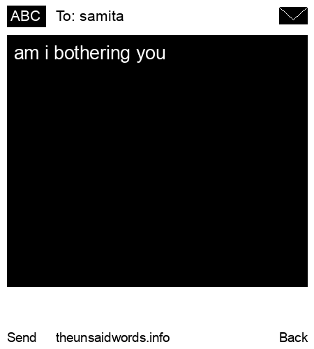 unsent message to samita