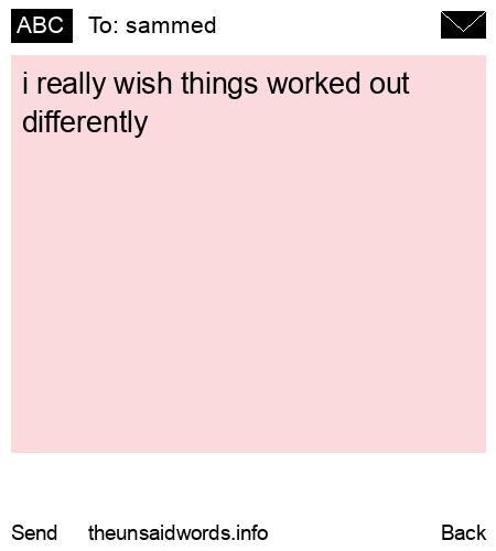 unsent message to sammed 