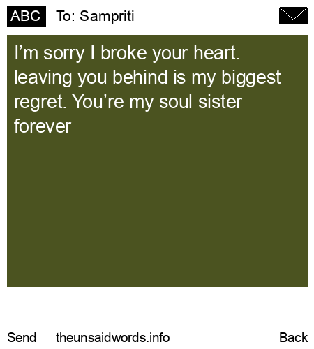 unsent message to Sampriti