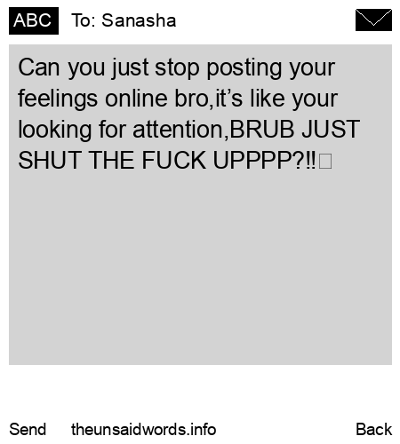unsent message to Sanasha