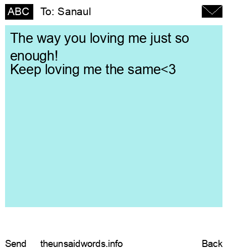unsent message to Sanaul