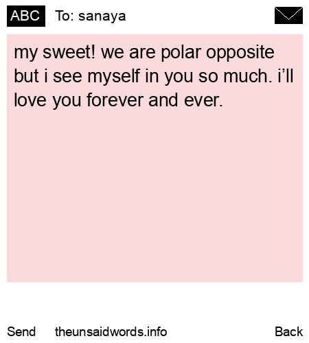 unsent message to sanaya