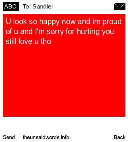 unsent message to Sandiel