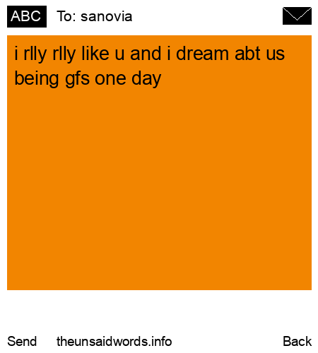 unsent message to sanovia